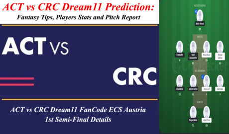 ACT vs CRC Dream11 Prediction Fantasy Tips, Players Stats and Pitch Report