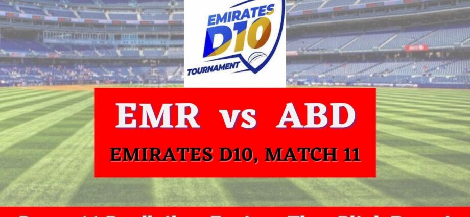 EMR vs ABD Dream11 Prediction, Fantasy Cricket Tips, Pitch Report, Injury Update – Emirates D10, Match 11