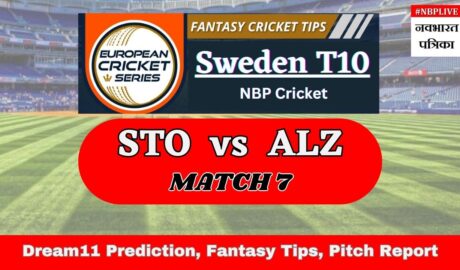 STO vs ALZ Dream11 Prediction, Playing XI, Pitch Report, Injury Update- Sweden T10, Match 7